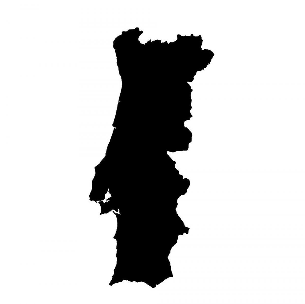 Mappa vettoriale del Portogallo